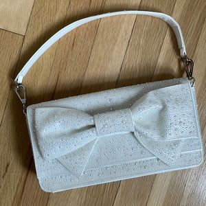 Betsey Johnson Rhinestone Convertible Bow Bag